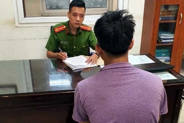 Nam thanh niên N.H.A bị cơ quan công an triệu tập.