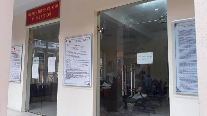 Nơi tiếp dân của phường Văn Miếu.