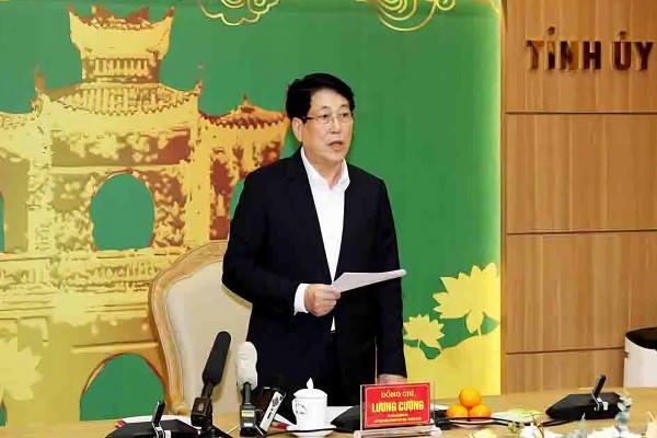 Chủ tịch nước Lương Cường phát biểu chỉ đạo hội nghị.