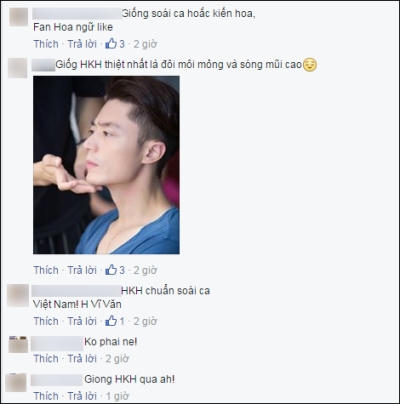 Mọi người đều cho rằng, chàng trai này có vẻ ngoài rất giống tài tử Hồng Kông Hoắc Kiến Hoa. Ảnh: facebook.