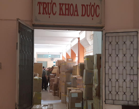 Trong ngày hôm nay Khoa Dược sẽ được di dời 70% thuốc, thiết bị y tế.