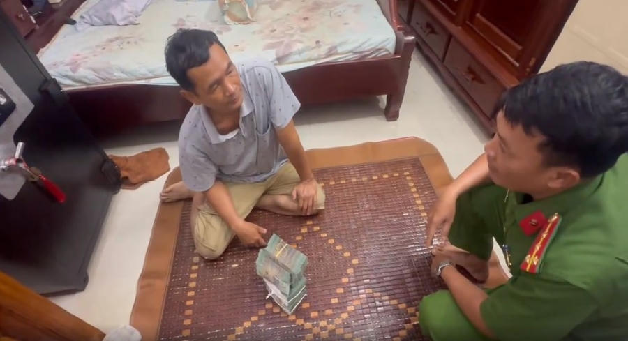 đối tượng Nguyễn Hải cùng tang vật