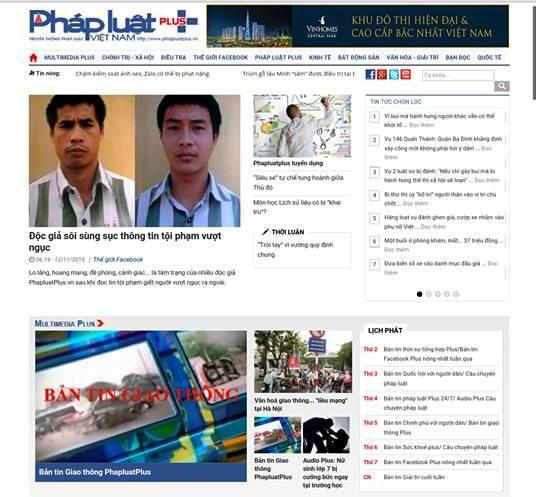 Nhiều thông tin hấp dẫn trên phapluatplus.vn