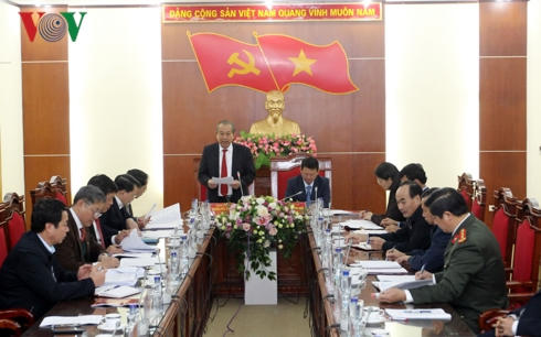 Phó Thủ tướng Trương Hòa Bình kiểm tra công tác phòng chống tham nhũng tại Lào Cai.