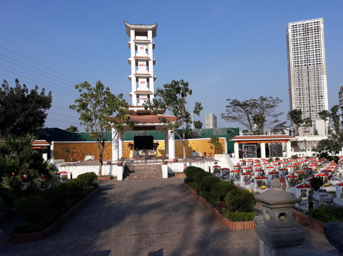 Nghĩa trang liệt sĩ quận Hà Đông.