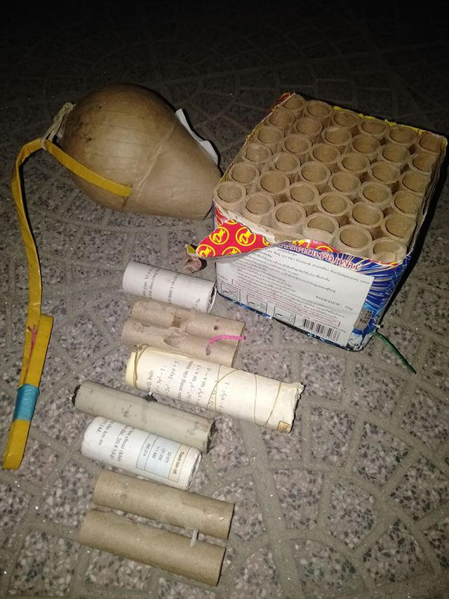 Nhiều hộp pháo, quả pháo chưa sử dụng được Công an Hương Sơn thu giữ.