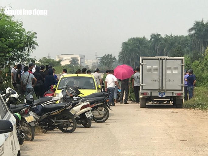Khu vực thực nghiệm hiện trường vụ án.