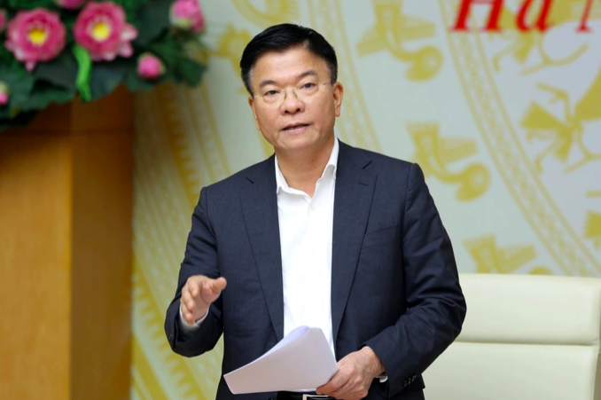 Phó Thủ tướng Lê Thành Long phát biểu kết luận phiên họp