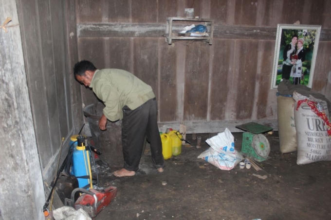 Ngôi nhà của ông Dỉn không có nhiều giá trị.