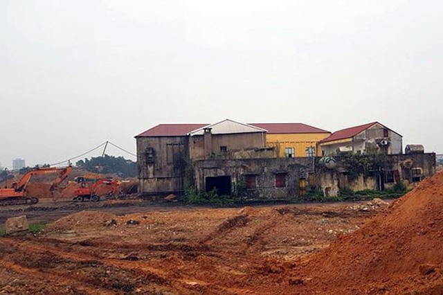 Khu đất nhà máy thép Gia Sàng đang được san lấp để nhường chỗ cho khu đô thị mới nghìn tỷ.