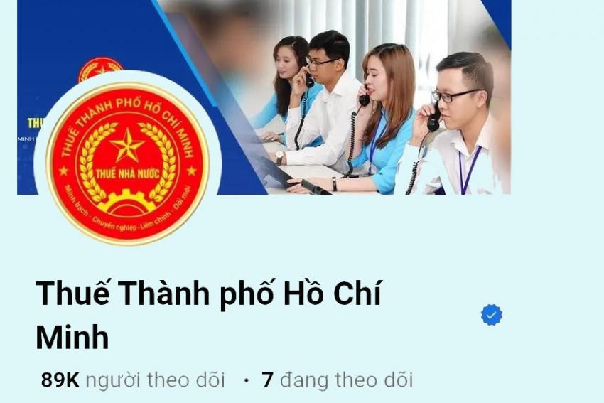 Fanpage duy nhất và chính thống của Thuế TP. Hồ Chí Minh đã được Facebook xác minh bằng dấu tích xanh.