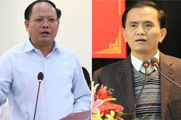 Ông Tất Thành Cang (trái) và ông Ngô Văn Tuấn