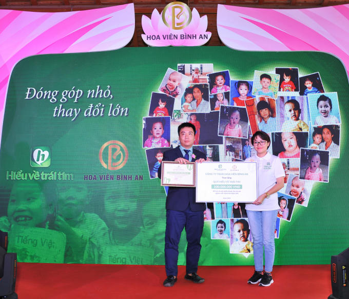 Hoa Viên Bình An hợp tác với Quỹ Hiểu về Trái tim - Mang lại cơ hội được sống cho trẻ em bị tim bẩm sinh.