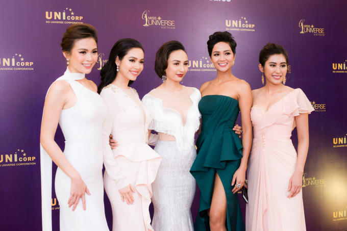 Dàn người đẹp Hoa hậu Hoàn vũ Việt Nam 2018.