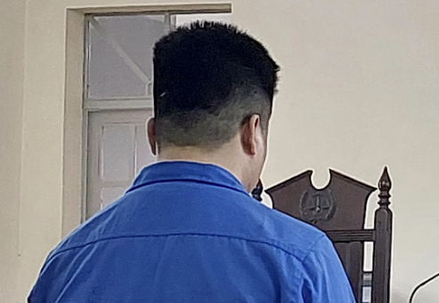 Bị cáo H.T.D tại phiên xử.