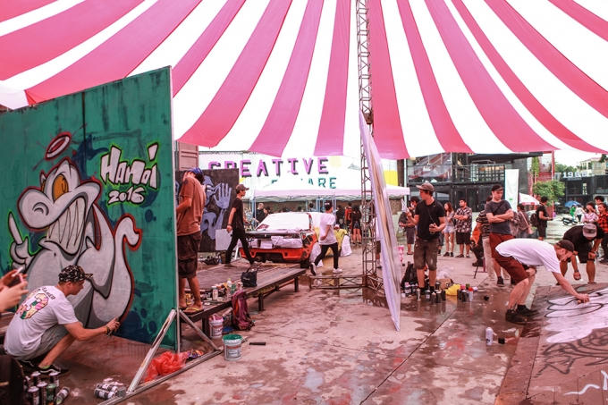 Chất lừ với nghệ thuật đường phố Graffiti Festival 2016