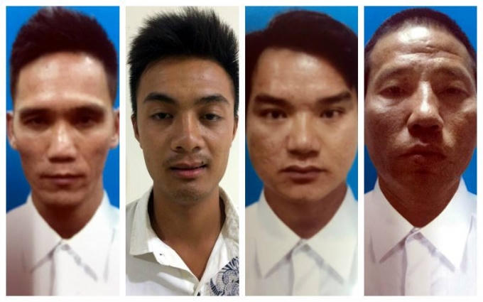 Các đố tượng tại Cơ quan điều tra  Công an tỉnh Quang Ninh (Ảnh do Công an tỉnh Quảng Ninh cung cấp).