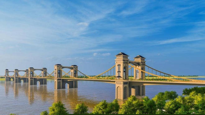 Phối cảnh kiến trúc cầu Trần Hưng Đạo.