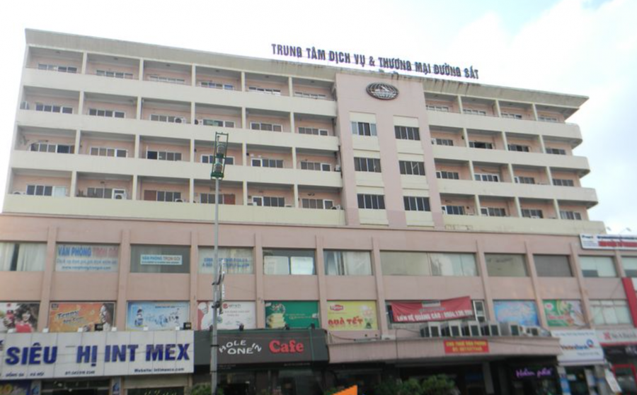 Trung tâm thương mại, khách sạn đường sắt và nhà làm việc số 142 Lê Duẩn. (Ảnh: IT).