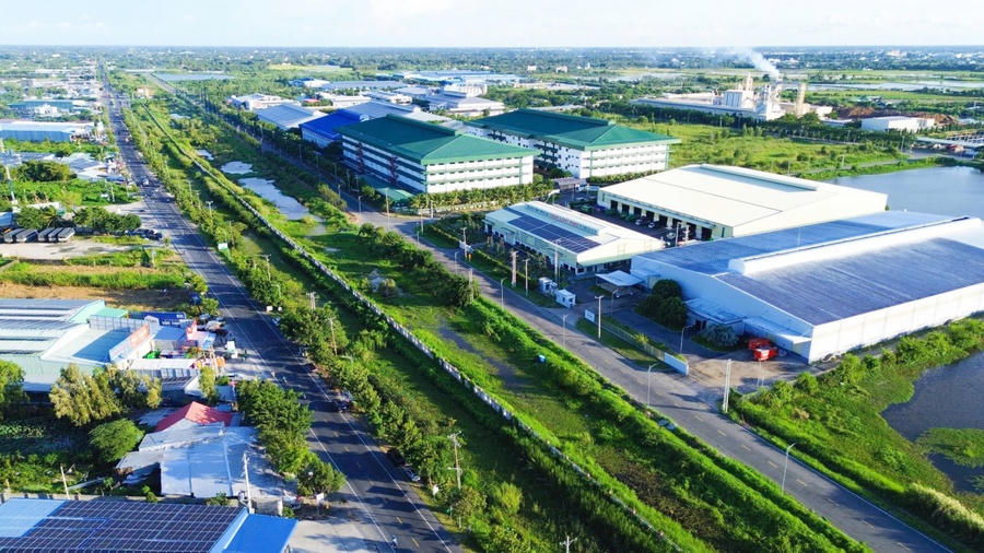 Một góc khu công nghiệp Thạnh Lộc (huyện Châu Thành, Kiên Giang).