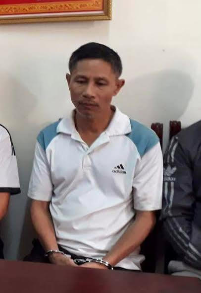 Lê Xuân Thuỷ tại cơ quan công an.