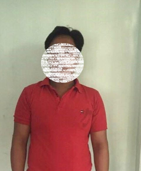 Ngô Trọng Tâm tại cơ quan công an. (Ảnh: Dân Trí)