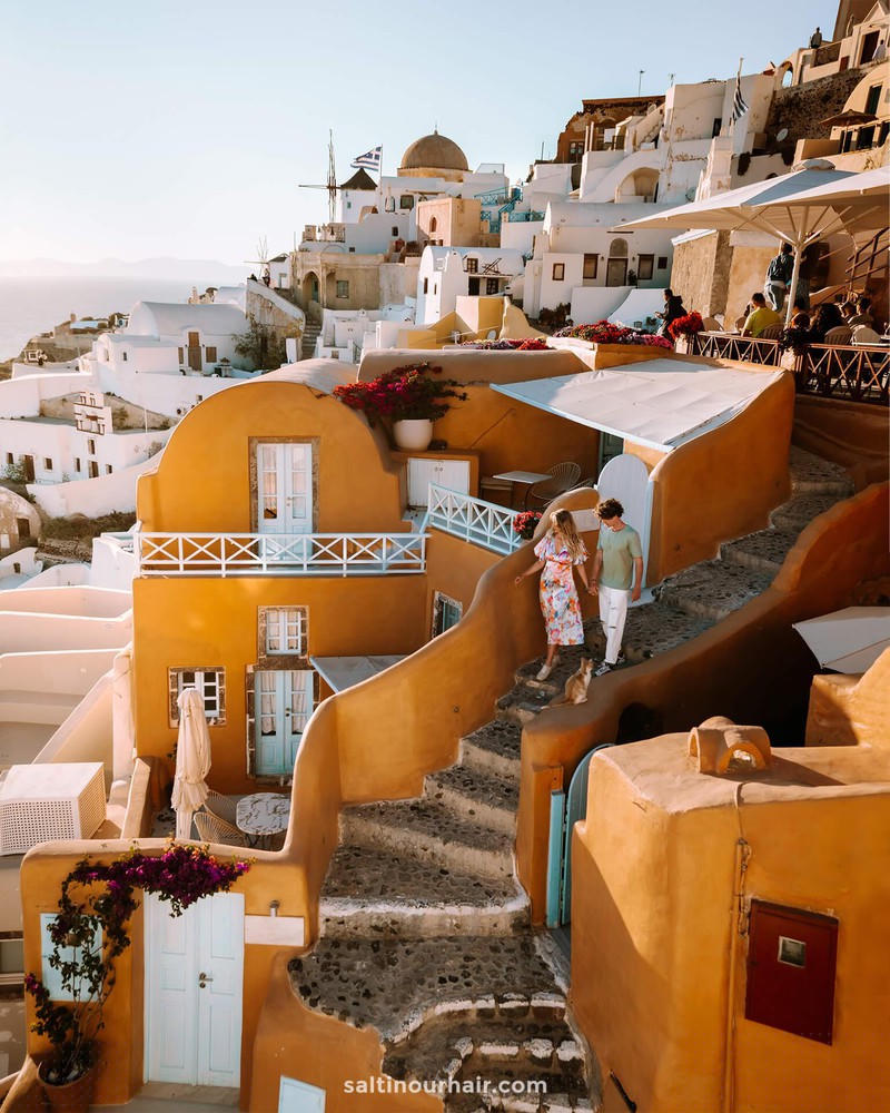 Một góc “đảo ngọc” Santorini.