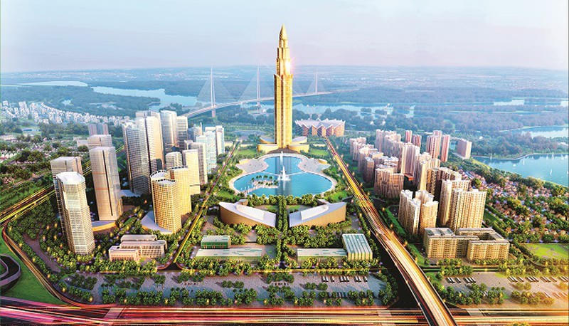 Phối cảnh dự án Thành phố Thông minh bắc Hà Nội