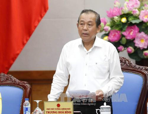 Phó Thủ tướng Chính phủ Trương Hòa Bình (Ảnh nguồn TTXVN).