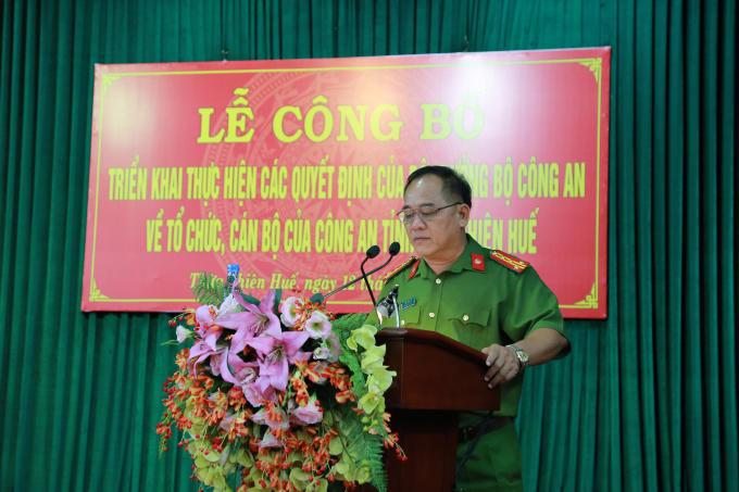 Đai tá Lê Văn Vũ - PGĐ CA tỉnh.