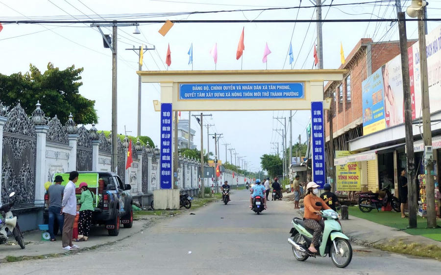 Đảng bộ, chính quyền và Nhân dân xã Tân Phong (thị xã Giá Rai) quyết tâm xây dựng xã NTM trở thành phường.