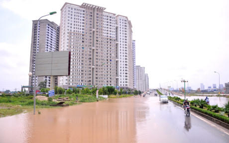 Chung cư H&agrave; Nội n&agrave;o nguy cơ ngập m&ugrave;a mưa b&atilde;o năm nay?