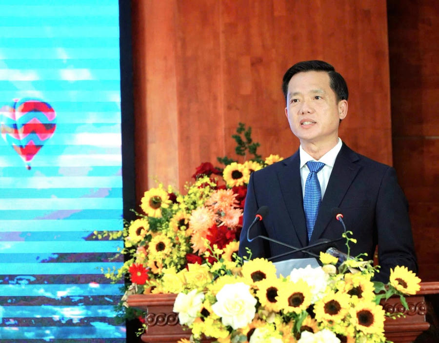 Ông Trần Minh Khoa, Chủ tịch UBND TP Phú Quốc phát biểu