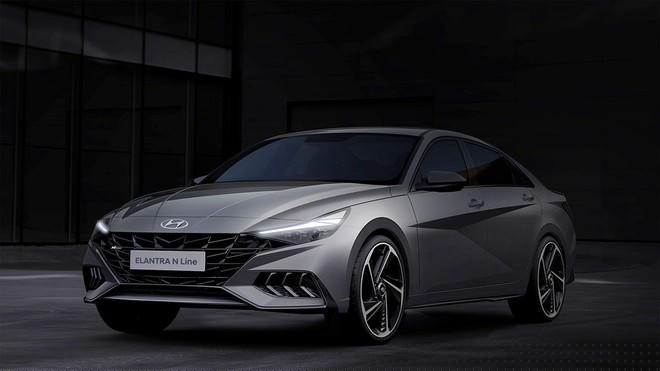 Hyundai Elantra N Line có thiết kế mang phong cách thể thao