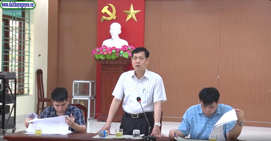 Lãnh đạo huyện Thuỷ Nguyên đối thoại với người dân có đất bị thu hồi thực hiện Dự án.