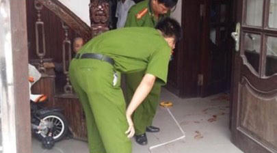 Hiện trường vụ án thương tâm.