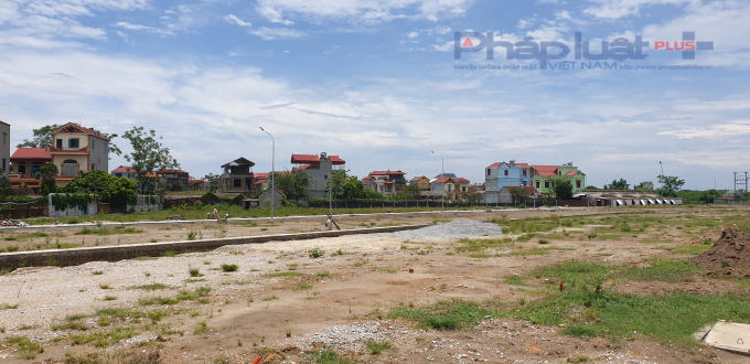 Một góc Dự án khu nhà ở thôn Như Nguyệt và thôn Đoài. Ảnh Chí Kiên.