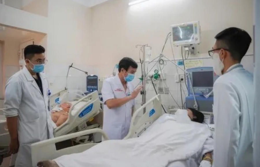Nạn nhân điều trị tại bệnh viện Thống Nhất