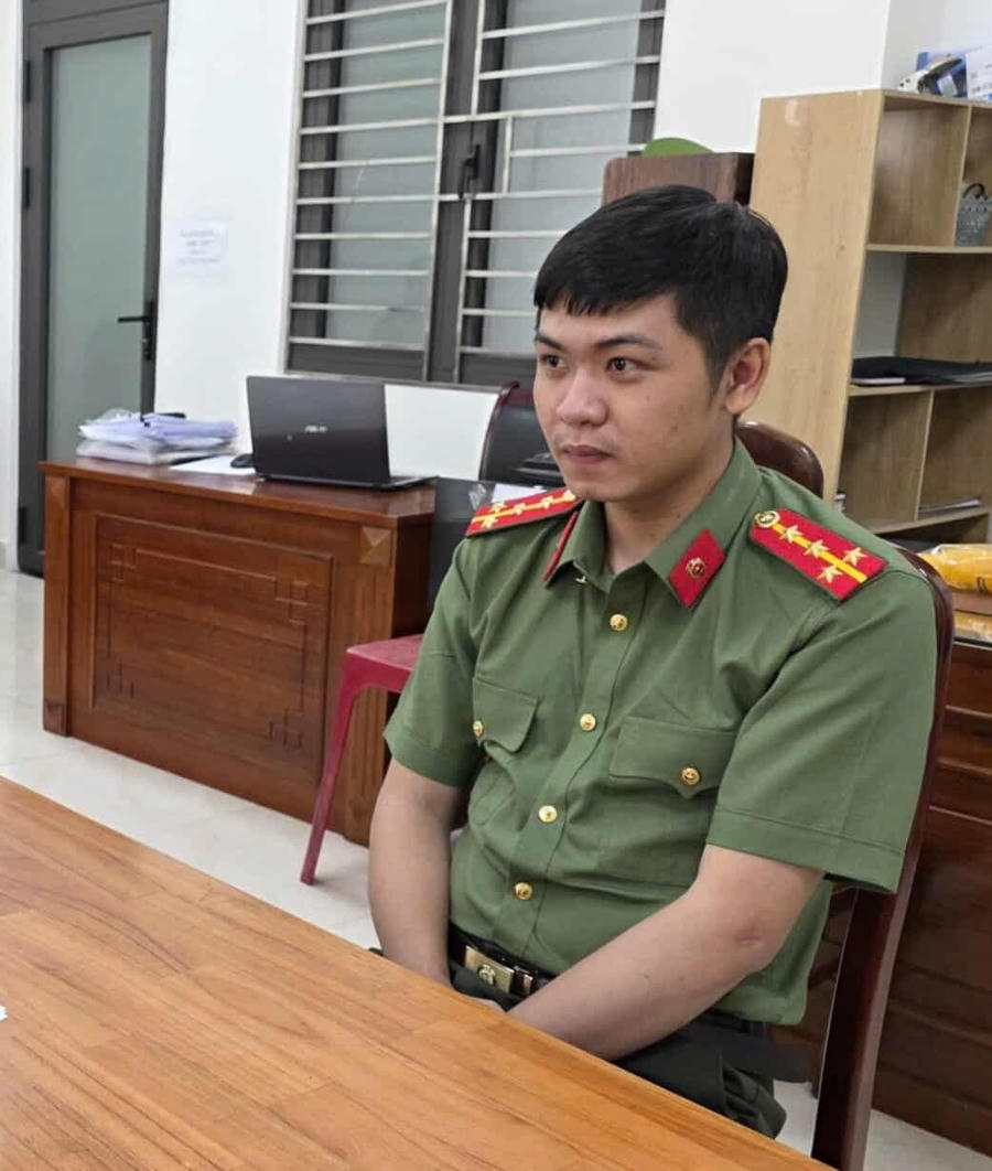 Công an giả Nguyễn Thanh Phúc. (Ảnh Công an TP Đà Nẵng)
