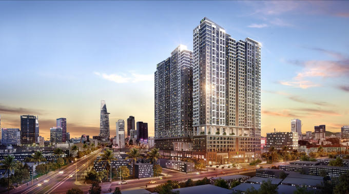 The Grand Manhattan – tháp Parkview có tầm nhìn đẹp hướng về công viên 23/9 và công viên nội khu. 