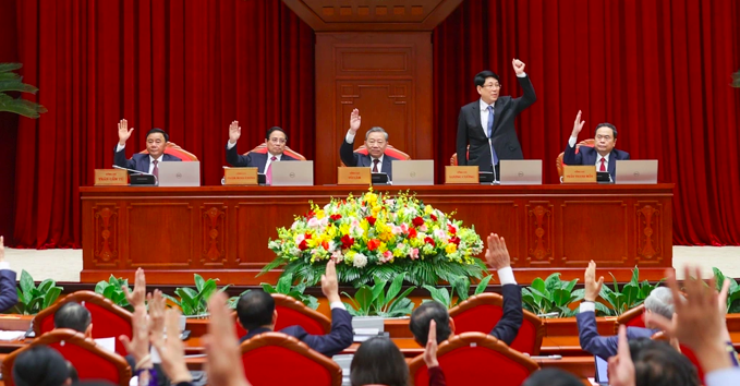 Các đại biểu dự Hội nghị lần thứ 11 Ban Chấp hành Trung ương Đảng khóa XIII.