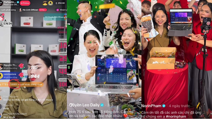 Sức "nóng" của livestream đã và đang tạo nên cuộc đua gay cấn trong ngành thương mại điện tử.