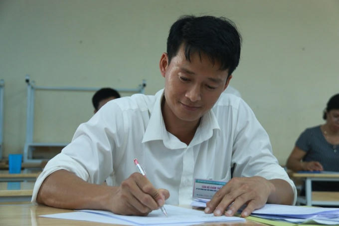 Công tác chấm thi đang được thực hiện cẩn trọng