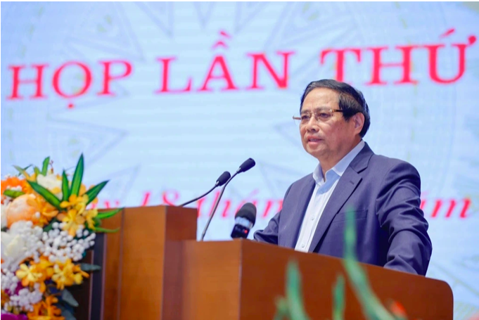 Thủ tướng Phạm Minh Chính phát biểu kết luận phiên họp (Ảnh: Đoàn Bắc).