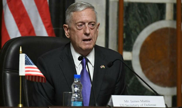 Bộ trưởng Quốc phòng Mỹ Jim Mattis.