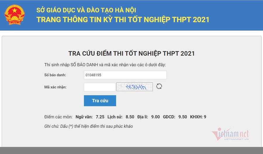 Điểm số đáng mơ ước của bà mẹ 2 con
