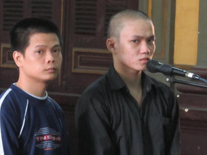 Các bị cáo tại tòa
