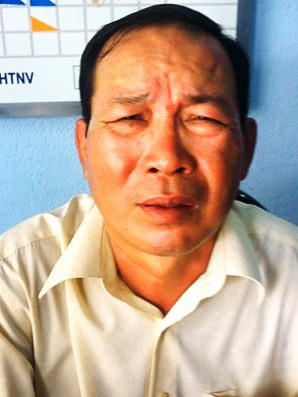 Phạm Trung Tâm tại cơ quan công an.