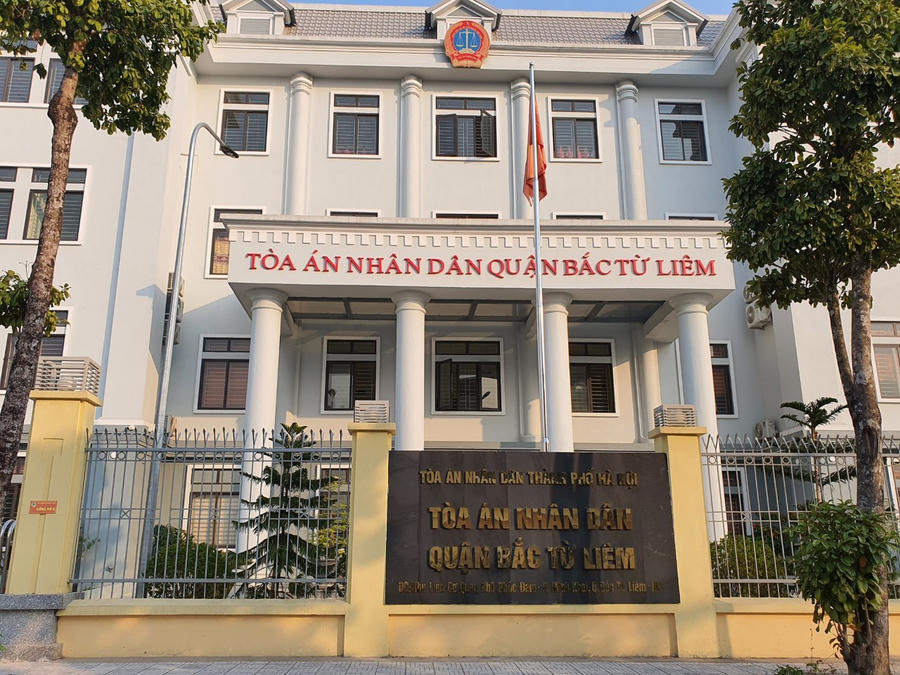 Trụ sở TAND quận Bắc Từ Liêm. Ảnh: Hồng Huệ