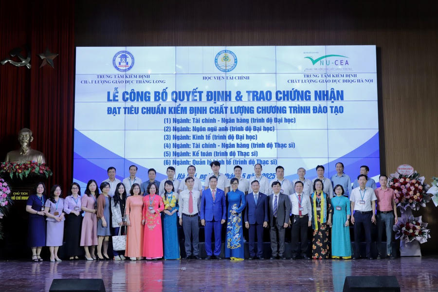 Học viện Tài chính thêm 6 chương trình đào tạo đạt chuẩn kiểm định chất lượng.